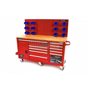 Gereedschapswagen / werkbank 186 cm ROOD