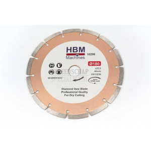 HBM 180 mm diamant doorslijpschijf open
