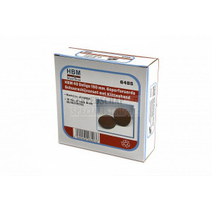 HBM 40-delige 150 mm gerperforeerde Velcro schuurschijvenset
