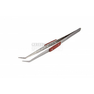 HBM 205 mm pincet met gebogen bek en hittebestendige handvatten