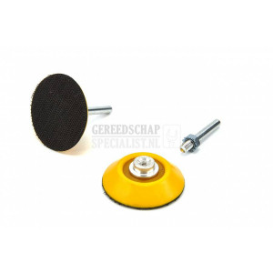 HBM 50 mm steunschijf met 6 mm opname voor velcro schuurpads