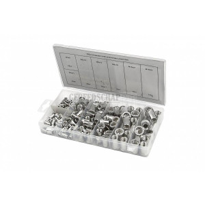 HBM 150-delig blindklinkmoeren assortiment aluminium