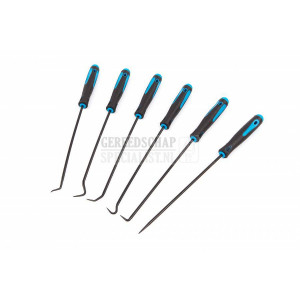 HBM 6-delige extra lange pick en hakenset 250 mm