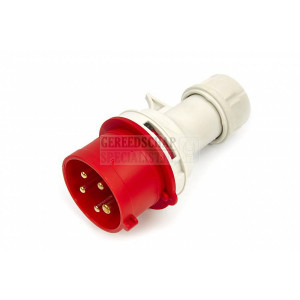HBM Cee Form stekker 400 Volt 32A, 5 Polig, 6h, IP44