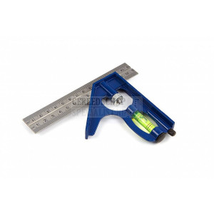 SILVERLINE 150 mm. combinatie winkelhaak