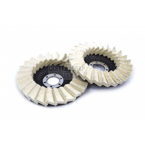 HBM 115 mm lamellen polijstschijf voor op de haakse slijper
