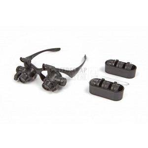HBM EXTRA STERKE loupe bril met 4 sets Lenzen