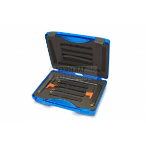 HBM 10 x 10 - 7-delige beitelset met HM wisselplaten