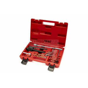 HBM 16-delige gloeibougie trekker set 8 - 10 mm