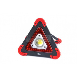 HBM LED bouwlamp, veiligheidslamp op batterijen 10 Watt - 450 Lumen en 36 LEDS