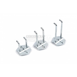 HBM 75 x 6 mm dubbele haak voor gereedschapswand