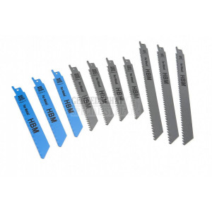 HBM 10-deligereciprozaagbladenset voor hout en metaal