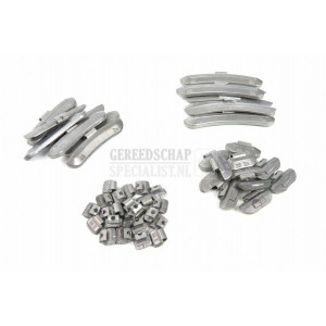 HBM 100 stuks Fe wielgewicht Zink voor stalen velgen 5 Gr