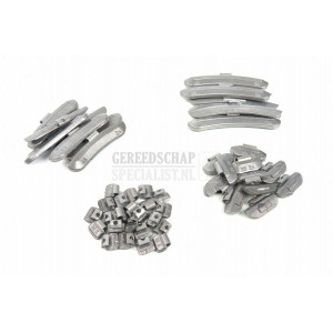 HBM 100 stuks Fe wielgewicht Zink voor stalen velgen 15 Gr