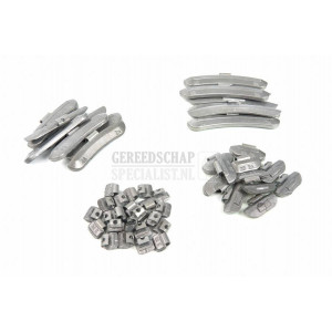 HBM 50 stuks Fe wielgewicht Zink voor stalen velgen 55 Gr