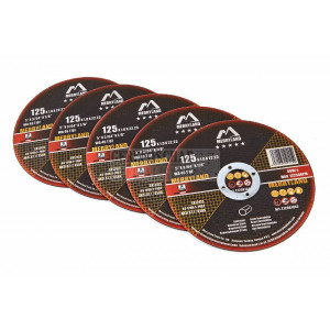 MERRYLAND 125 mm doorslijpschijf RVS voor haakse slijper (25 stuks)