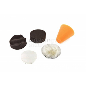 HBM 5-delige 75 mm polijstset voor polijst. schuurmachine op accu