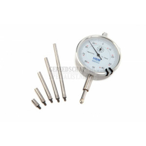HBM 0.01 mm slag 10 mm analoge meetklok met5 verlengstiften
