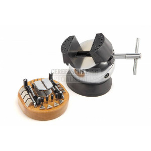 HBM 125 mm graveerkogel met 34-delige klemmenset