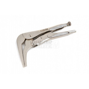 HBM 180 mm haakse griptang met lange Bek