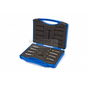 HBM 10-delige HSS M-2 T-Gleuf frezenset