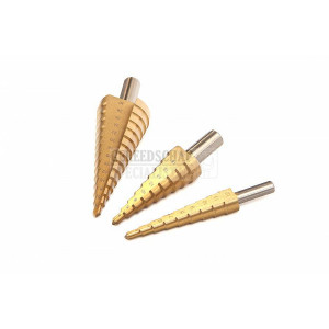 HBM 4 - 12 mm HSS - TIN gecoate trapgatboor