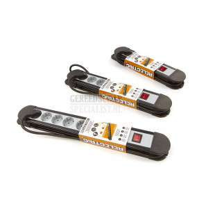Relectric stekkerdoos 8 Voudig met 1,5 meter kabel 3 x 1,5 mm