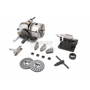 HBM BS-0 verdeelapparaat set met 125 mm 3 klauwplaat