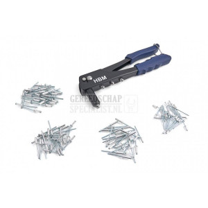 HBM 101-delige popnageltang set 2,4 - 4,8 mm