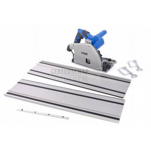 HBM 165 mm PROFI 1200 Watt invalzaag. liniaalzaag met 2 x 700 mm liniaal