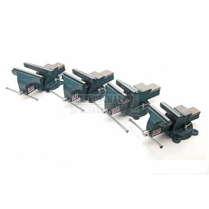 HBM 100 mm bankschroef met draaibaar onderstel