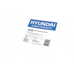 HYUNDAI aandrijfriem voor stobbenfrees
