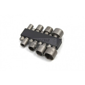 HBM 8-delige dopsleutelset met HEX opname