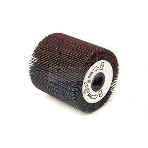 HBM schuurlamellenrol Breed voor de voor de HBM satineermachine - borstelmachine met kantelbare kop - 420 Watt