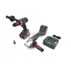 METABO Combo set 18 Volt BSLTXQI accu-boorschroefmachine + WBLTX125Quick accu-haakse slijper 685094000