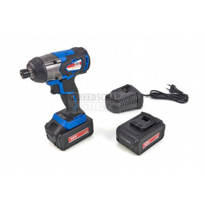 HBM PROFI 18 Volt 4.0AH koolborstelloze accu slagschroevendraaier met 2 Li-Ion accu""s"