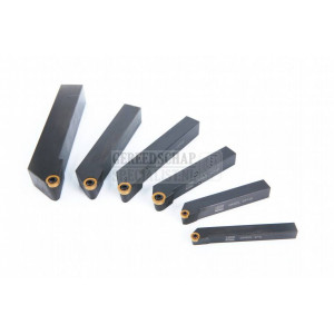 HBM 12 mm mesbeitel RECHTS met 6 mm ronde HM wisselplaat