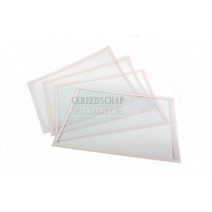 HBM 55 x 25 cm folie - plakvenster voor SBC 110 / 220 / 350 / 500