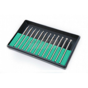 HBM 12-delig diamanten stiftfrezenset schacht 3.0 mm