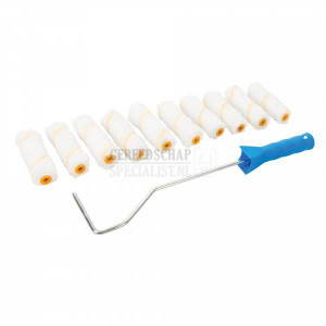 SILVERLINE mini verfbeugel met 10 rollers 100 mm