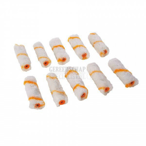 SILVERLINE 100 mm mini verfrollers, (10 stuks) Emulsie