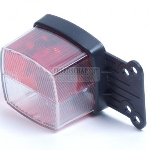 Positielamp rood/wit flap