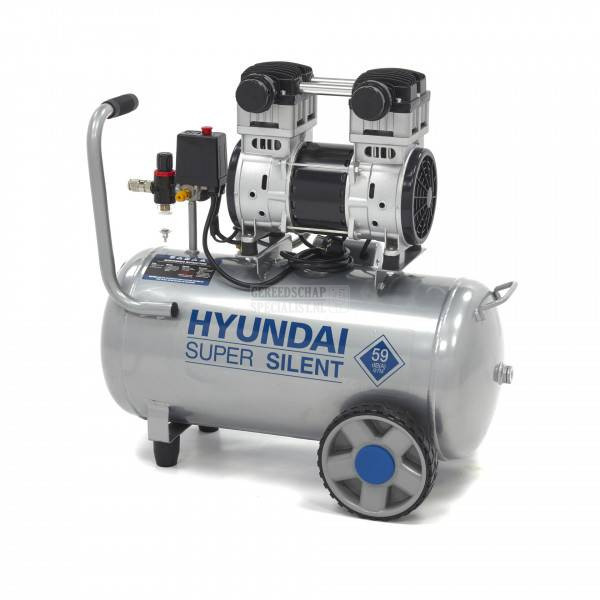 Schuur Memo overschrijving HYUNDAI 230V LOW NOISE compressor 50 liter | Gereedschapspecialist.nl
