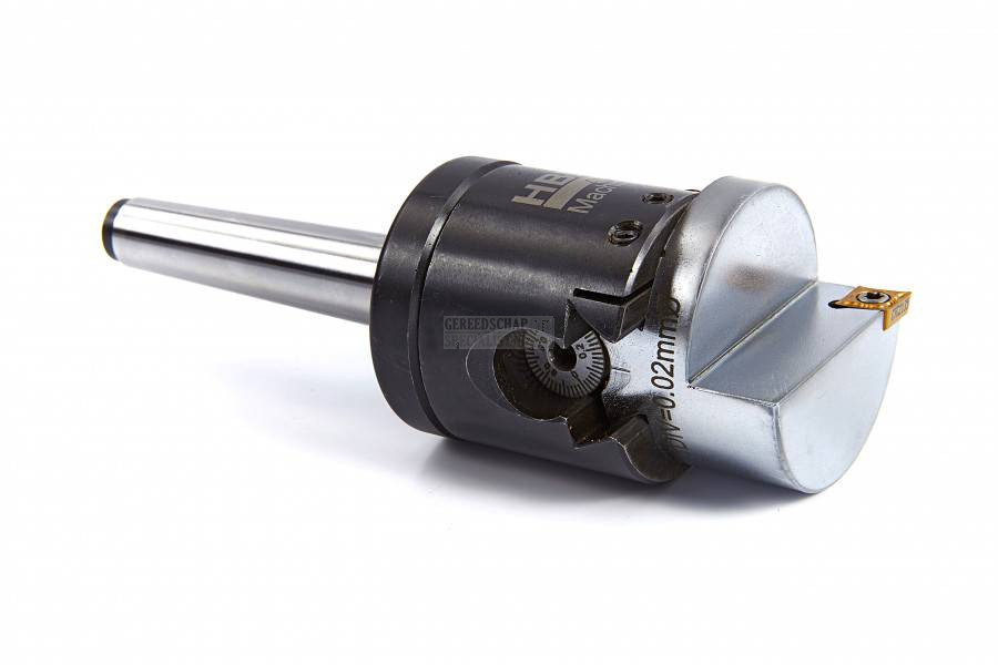 Inch M12 Freeskop Verveeld - Kotterkop F1 12mm - Staartdraad 1-1/2-18UNF - MT3 Schacht M12 - Voor CNC & Boorfreesmachines