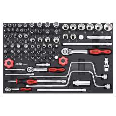 SONIC doppenset 1/4" + 3/8" + 1/2" SFS-M 86-delig (108601)