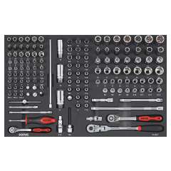 SONIC doppenset 1/4 + 3/8“ 142-delig SFS