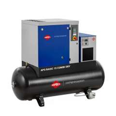 AIRPRESS 400V schroefcompressor APS 15 Basic Combi Dry 10 bar 15 pk 500 Liter