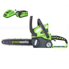 GREENWORKS 40V accu kettingzaag + 2Ah accu en lader 