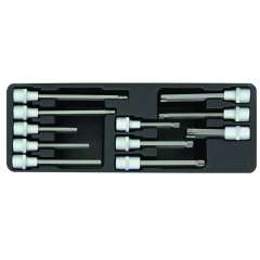 Torx spline en inbusdoppenset 1/2" 11 dlg