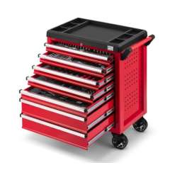 HBM 196-delige PREMIUM gereedschapswagen rood